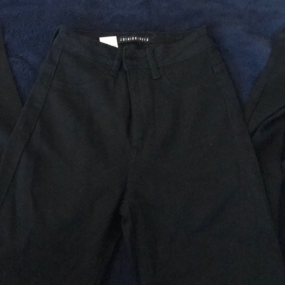 Fashion Nova Super High Waist Black Skinny Jeans